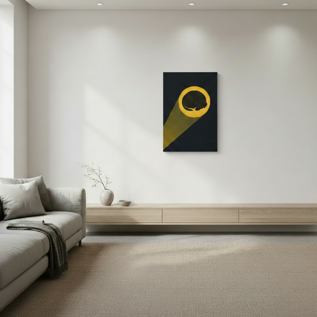 Sleepy Puppy - Canvas Mockup