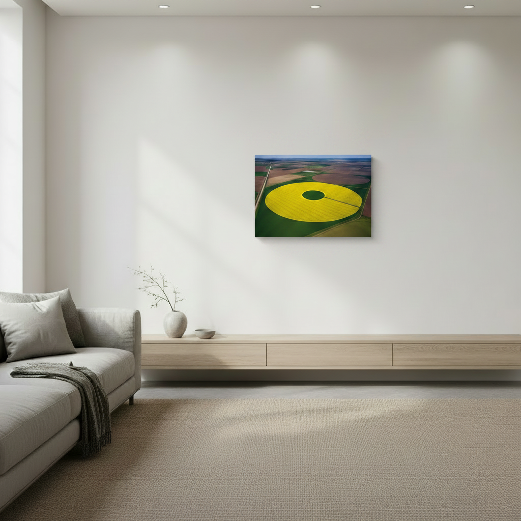 The Yellow Field - Canvas Mockup