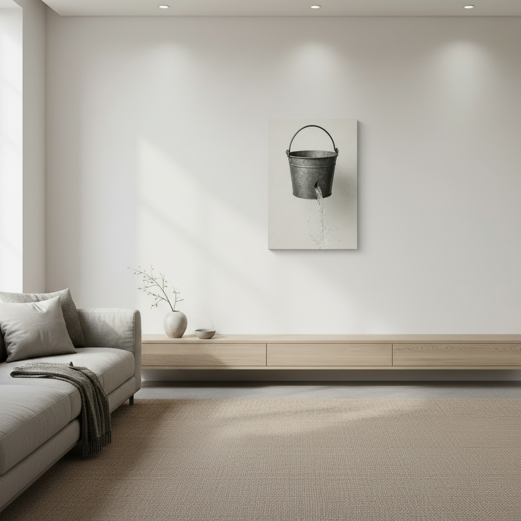 There Is a Hole in the Bucket - Canvas Mockup